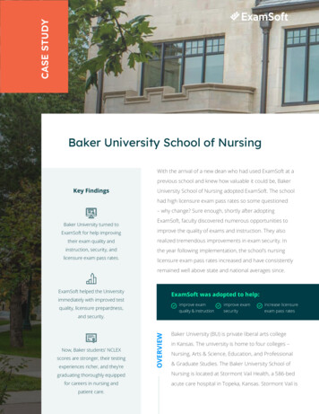 Baker University School Of Nursing - ExamSoft