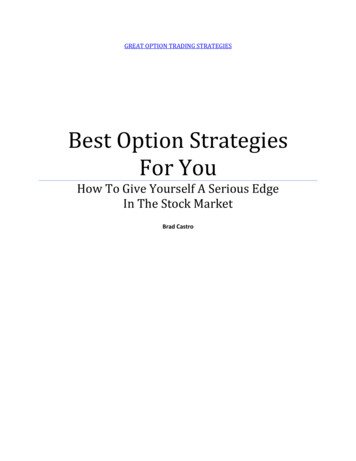 Best Option Strategies For You
