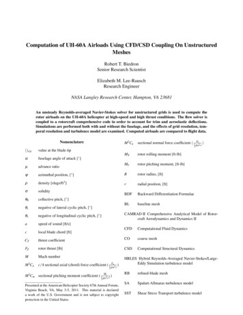 Computation Of UH-60A Airloads Using CFD/CSD Coupling On . - NASA