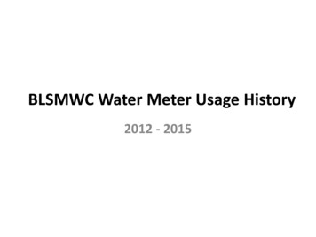 BLSMWC Water Meter Usage History
