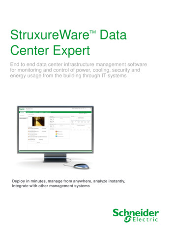 StruxureWareTM Data Center Expert - Total Power Solutions