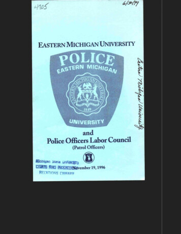 And Police Officers Labor Council - Michigan State University