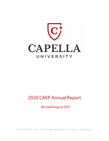 2020 CAEP Annual Report - Capella Results