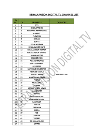 Kerala Vision Digital Tv Channel List