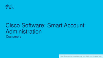 Cisco Software: Smart Account Administration
