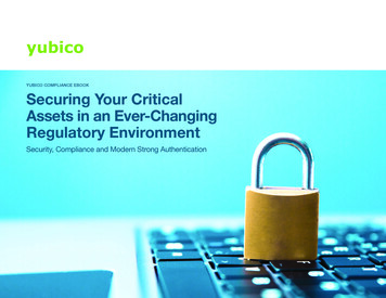 YUBICO COMPLIANCE EBOOK Securing Your Critical Assets In An Ever .