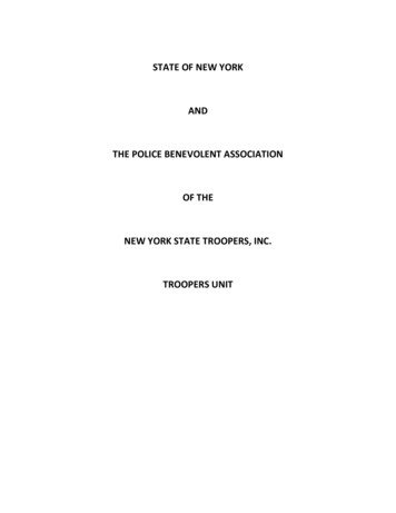 State Of New York And The Police Benevolent Association Of New York .