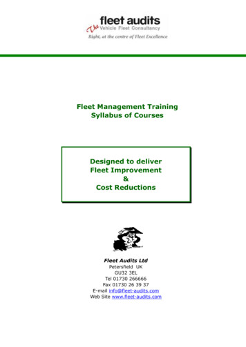 Vehicle Fleet Management