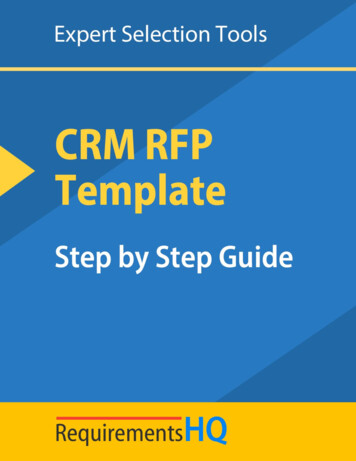 CRM RFP Template And Step-by-Step Guide - SelectHub