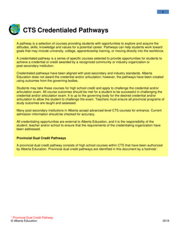 CTS Credentialed Pathways - Alberta