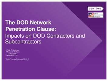 The DOD Network Penetration Clause