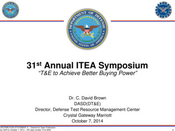 31st Annual ITEA Symposium