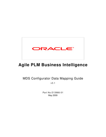 Agile PLM Business Intelligence - Oracle