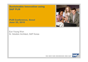 Sustainable Innovation Using SAP PLM - Cadgraphics.co.kr