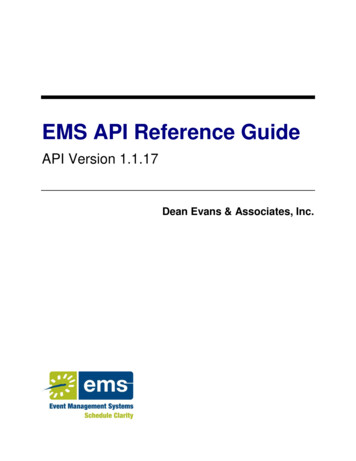 EMS API Reference Guide - PVAMU
