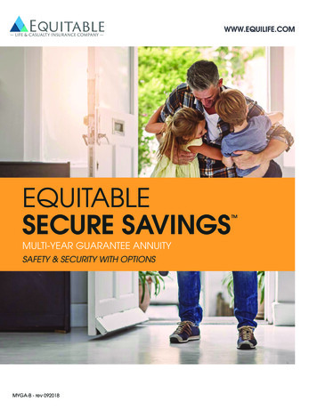 EQUITABLE SECURE SAVINGS - Crowe & Associates