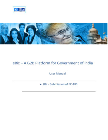 EBiz A G2B Platform For Government Of India