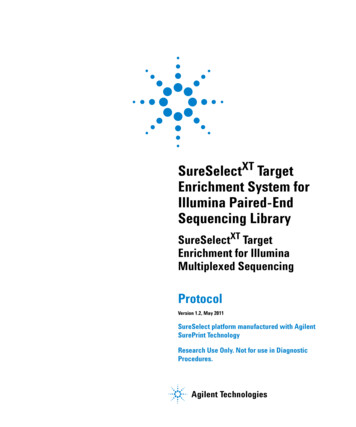 SureSelectXT Target Enrichment System For Illumina Paired-End .