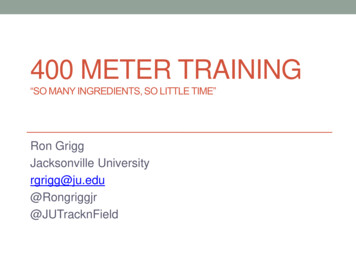 400 Meter Training - USTFCCCA