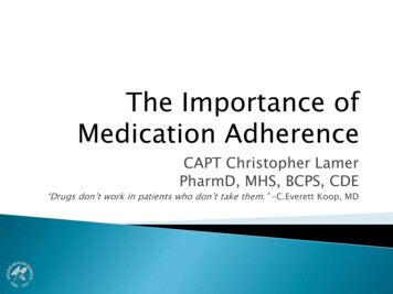 The Importance Of Medication Adherence - Indian Health Service