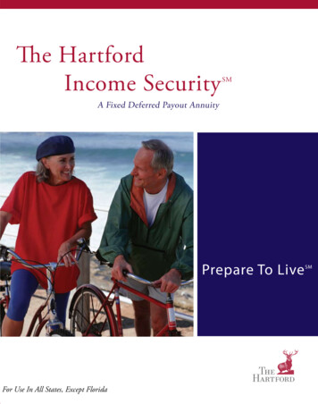  E Hartford Income Security Investment Products Division