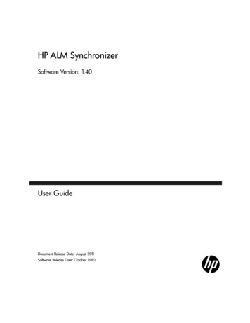 HP ALM Synchronizer User Guide - Community.microfocus 