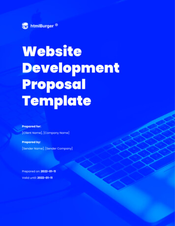 Website Development Proposal Template - HtmlBurger