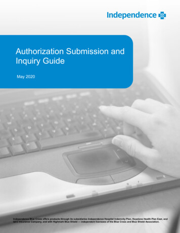 Authorization Submission And Inquiry Guide - IBX
