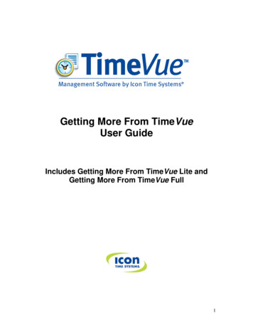 Getting More From TimeVue User Guide - Compumatic Time Recorders