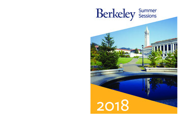 Summer Sessions - University Of California, Berkeley