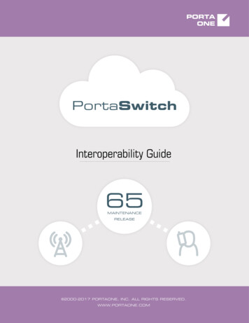 PortaSwitch Interoperability Guide MR65