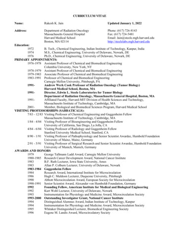 Jain Full CV 1-1-2022 - Steele.mgh.harvard.edu