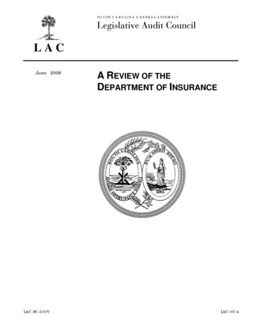 SCLAC Dept. Of Insurance - Dc.statelibrary.sc.gov