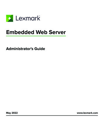 Embedded Web Server - Lexmark