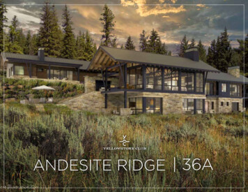 ANDESITE RIDGE - Yellowstone Club