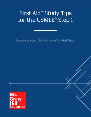 First Aid Study Tips For The USMLE Step 1 - Info.mheducation 