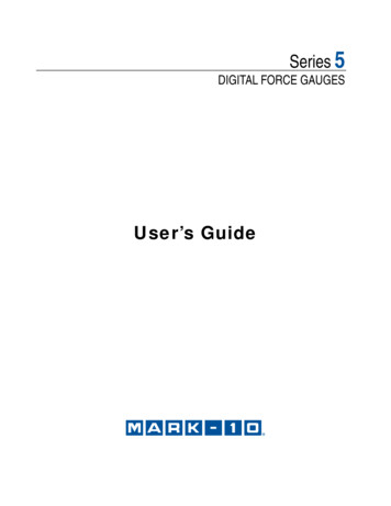 Mark 10 Force Gauge Series 5 Users Manual