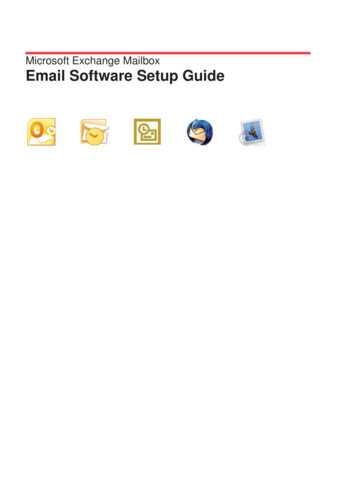 Microsoft Exchange Mailbox Email Software Setup Guide - Fasthosts