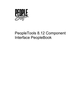 PeopleTools 8.12 Component Interface PeopleBook - Oracle