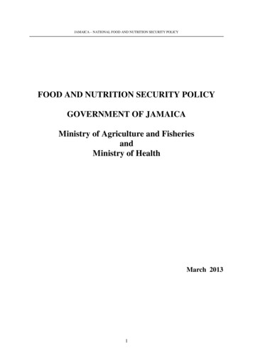 National Food And Nutrition Security Policy