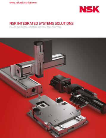 NSK INTEGRATED SYSTEMS SOLUTIONS - NSK Automation