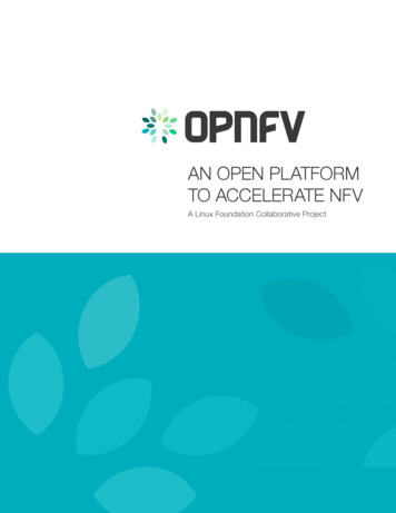 AN OPEN PLATFORM TO ACCELERATE NFV - Intel Network Builders