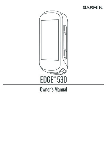 Edge 530 Owner S Manual