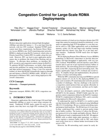 Congestion Control For Large-Scale RDMA Deployments - SIGCOMM