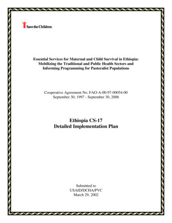 Ethiopia CS-17 Detailed Implementation Plan