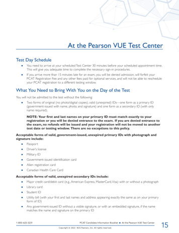 Pearson VUE Test Center - Pearson Assessments