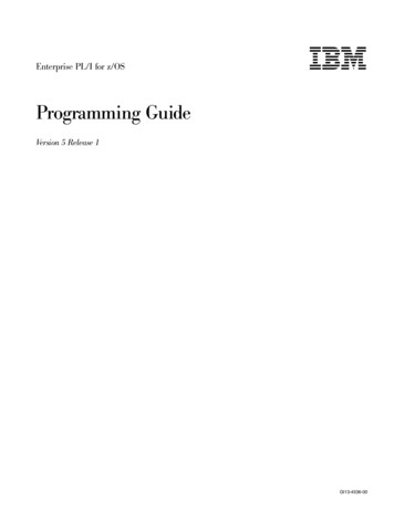 Enterprise PL/I For Z/OS Programming Guide