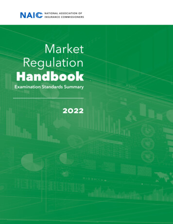 Market Regulation - National Association Of Insurance Commissioners