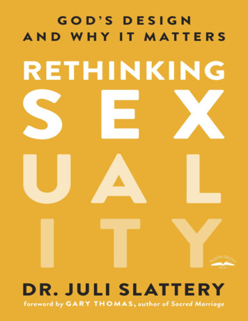 Rethinking Sexuality - MyBibleTeacher