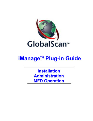 IManageTM Plug-in Guide - Ricoh USA